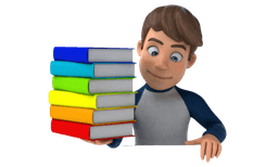 guy with books